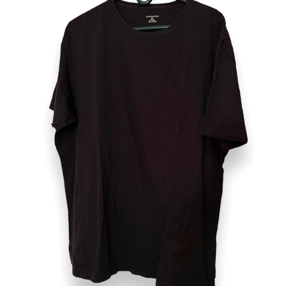 Lands’ End basic black tee, XXL, 50-52. Like new. All cotton.